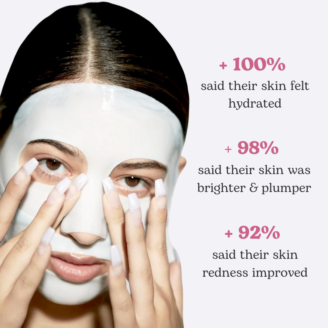 Bio-Collagen Face Mask Overnight – Hydrating Korean Sheet Mask – Niacinamide & Low Molecular Collagen
