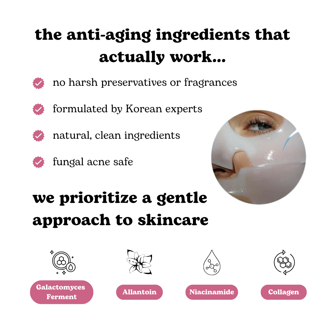 Bio-Collagen Face Mask Overnight – Hydrating Korean Sheet Mask – Niacinamide & Low Molecular Collagen